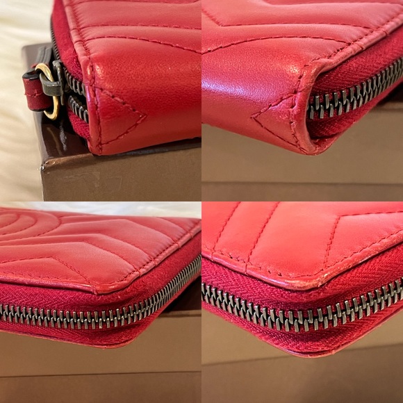 Authentic Gucci Marmot Zip Around Wallet - Picture 9 of 10